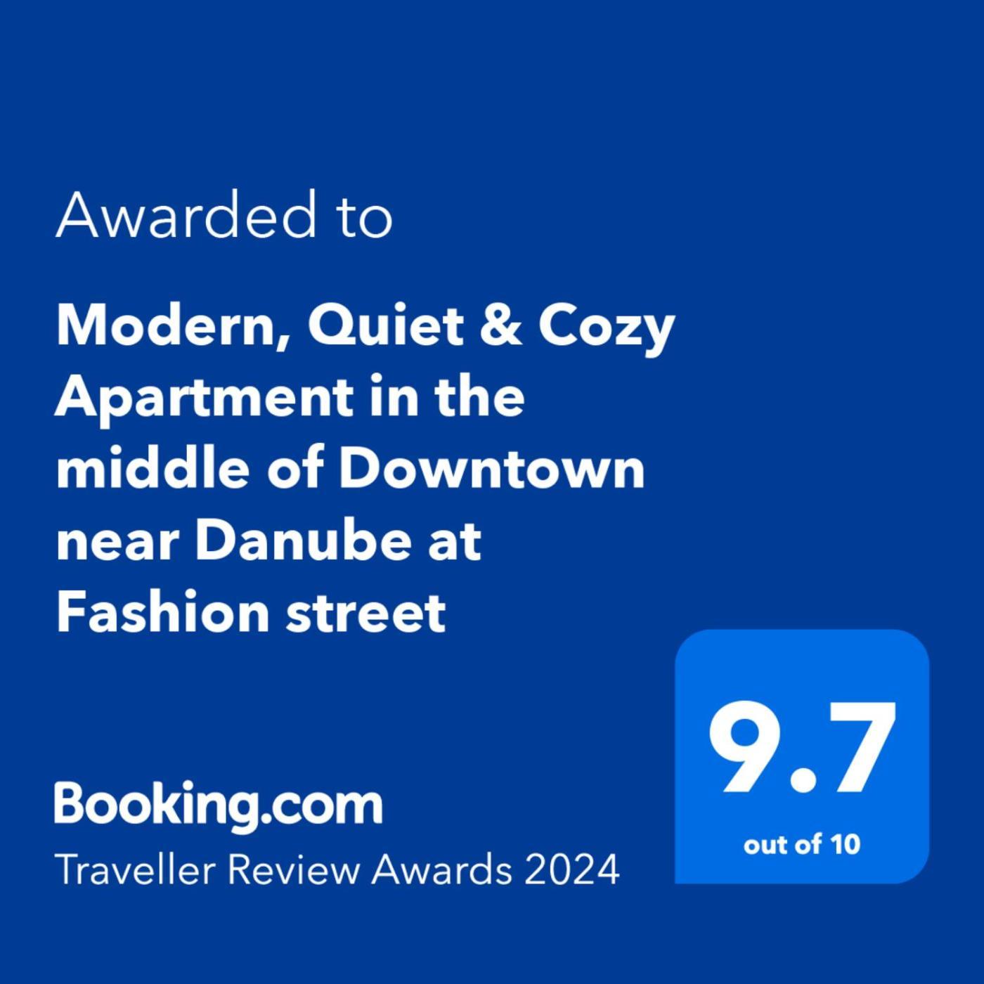 Modern, Quiet & Cozy In The Middle Of Downtown Near Danube At Fashion Street Appartement *